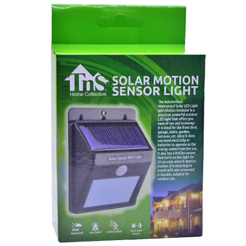 TNS ΗΛΙΑΚΟ ΦΑΝΑΡΙ ΤΟΙΧΟΥ LED (9.5x12.5x5cm) - (ST80403)