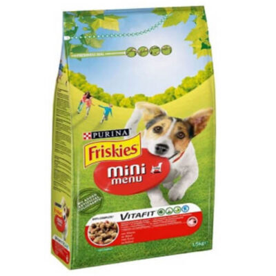 FRISKIES ΣΚΥΛΟΤΡΟΦΗ ΚΡΟΚΕΤΑ 1,5kg - (MINI MENU) (ΒΟΔΙΝΟ)