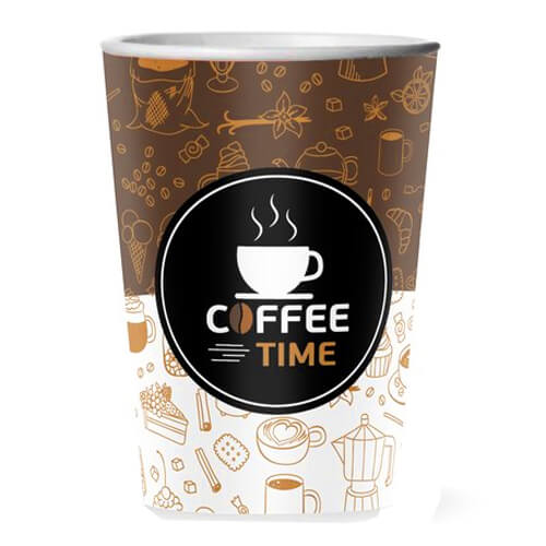 ΠΟΤΗΡΙ ΧΑΡΤΙΝΟ COFFEE TIME (DOUBLE WALL) (16οz) - (20τεμ.)