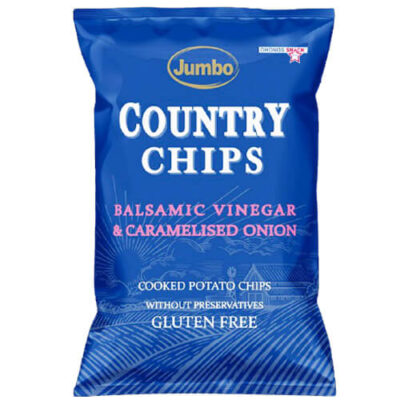 JUMBO COUNTRY CHIPS 150gr. - (ΒΑΛΣΑΜΙΚΟ ΚΑΙ ΚΑΡΑΜΕΛΩΜΕΝΟ ΚΡΕΜΥΔΙ) (84740)