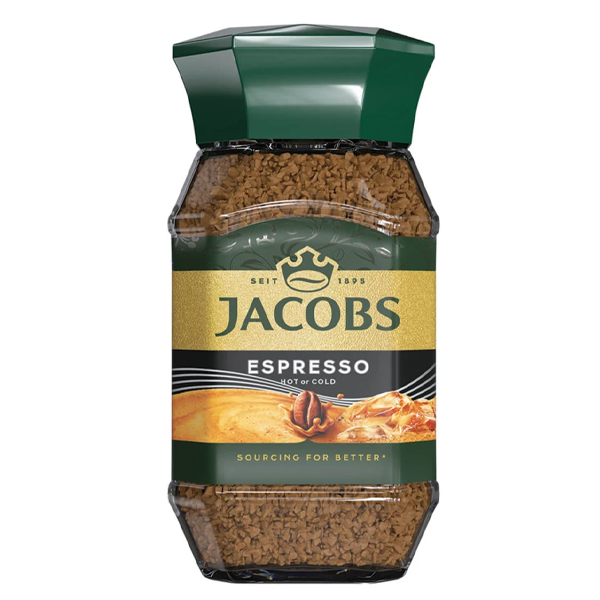 JACOBS ΣΤΙΓΜΙΑΙΟΣ ΚΑΦΕΣ ESPRESSO 95gr. - (ΓΥΑΛΙΝΟ)