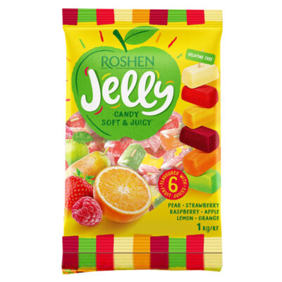 ROSHEN JELLY ΚΑΡΑΜΕΛΕΣ 1kg - (ΦΡΟΥΤΑ)