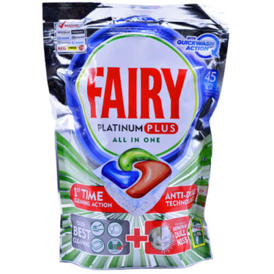 FAIRY CAPS ΠΛΥΝΤΗΡΙΟΥ ΠΙΑΤΩΝ PLATINUM 45τεμ.