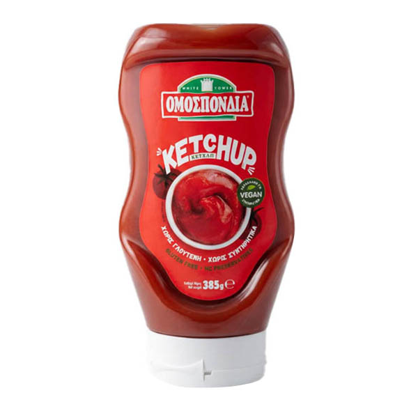 ΟΜΟΣΠΟΝΔΙΑ KETCHUP 385gr. - (ΠΛΑΣΤΙΚΗ ΦΙΑΛΗ)