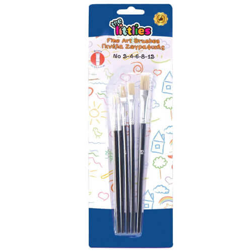 ΠΙΝΕΛΑ ΖΩΓΡΑΦΙΚΗΣ LITTLES (5ΤΕΜ.) - (ΠΛΑΚΕ) (646701)