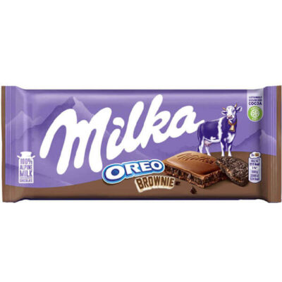 MILKA ΣΟΚΟΛΑΤΑ 100gr - (OREO BROWNIE)