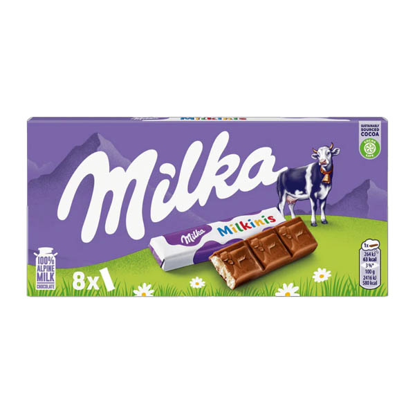 MILKA ΜΠΑΡΕΣ ΣΟΚΟΛΑΤΑΣ 87,5gr - (MILKINIS)