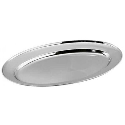 ΠΙΑΤΕΛΑ ΟΒΑΛ inox 50cm - (124-50-)