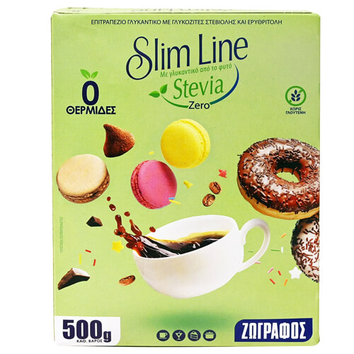 ΖΩΓΡΑΦΟΣ ΓΛΥΚΑΝΙΤΚΟ SLIM LINE ΖΕRO STEVIA 500gr