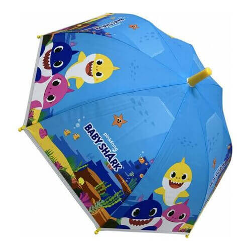 ΟΜΠΡΕΛΑ ΠΑΙΔΙΚΗ ΜΠΑΣΤΟΥΝΙ 38cm - (BABY SHARK) (9618)