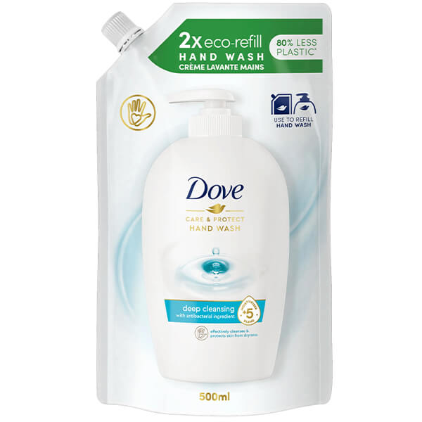 DOVE ΑΝΤΑΛΛΑΚΤΙΚΟ ΚΡΕΜΟΣΑΠΟΥΝΟ 500ml - (CARE AND PROTECT)