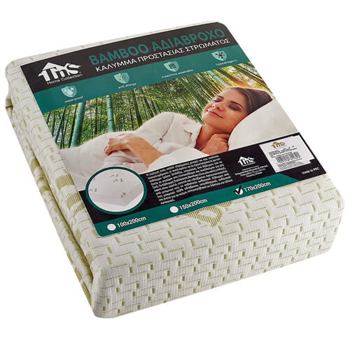 TNS ΑΔΙΑΒΡΟΧΟ ΥΠΟΣΤΡΩΜΑ BAMBOO ΔΙΠΛΟ (150x200cmx30cm) - (CWP/BAB-150) - (39-950-1882)