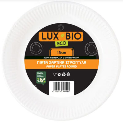 LUX BIO ECONOMY ΠΙΑΤΑ ΧΑΡΤΙΝΑ 6" (15cm) - (20τεμ.)