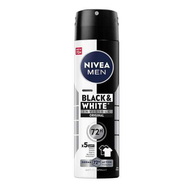 NIVEA DEO MEN 150ml - (B ΚΑΙ W) (CLEAR INVISIBLE)