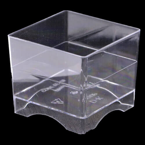 DK ΤΕΤΡΑΓΩΝΟ ΠΟΤΗΡΑΚΙ ΠΛΑΣΤΙΚΟ 60cc (30τεμ.) - (ΔΙΑΦΑΝΟ) (DS-60)