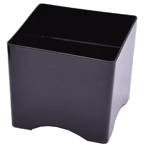 DK ΤΕΤΡΑΓΩΝΟ ΠΟΤΗΡΑΚΙ ΠΛΑΣΤΙΚΟ 60cc (30τεμ.) - (ΜΑΥΡΟ) (DS-60/1)