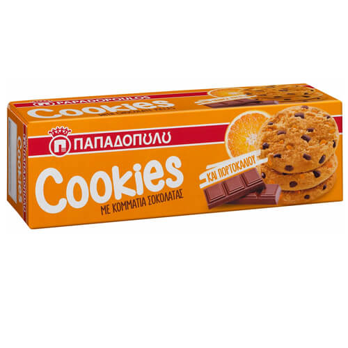 ΠΑΠΑΔΟΠΟΥΛΟΥ COOKIES 180gr. - (ΠΟΡΤΟΚΑΛΙ)