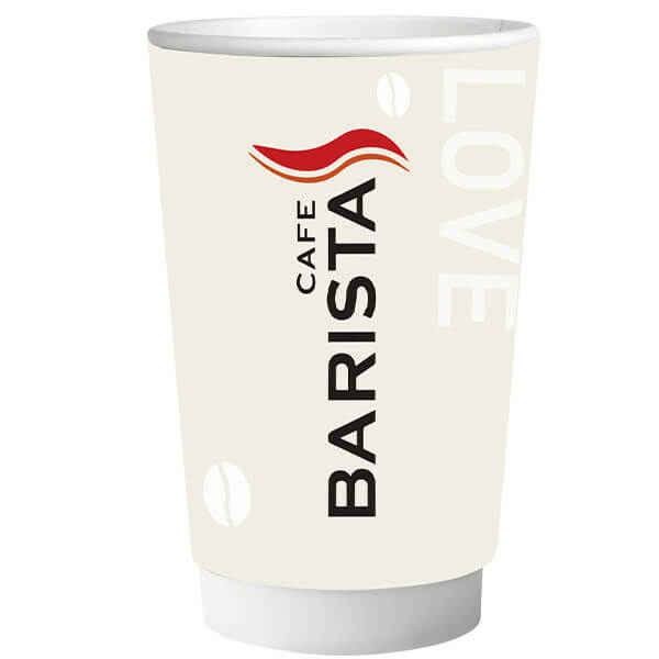 ΠΟΤΗΡΙ ΧΑΡΤΙΝΟ BARISTA (DOUBLE WALL) (8oz) - (25τεμ.)