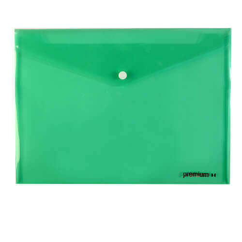 PREMIUM ΦΑΚΕΛΟΣ ME ΚΟΥΜΠΙ Α4 - (ΠΡΑΣΙΝΟ)