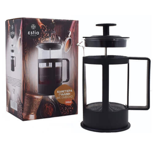 ECOCASA ΚΑΦΕΤΙΕΡΑ ΦΙΛΤΡΟΥ ΓΥΑΛΙΝΗ ΜΕ ΕΜΒΟΛΟ 350ml