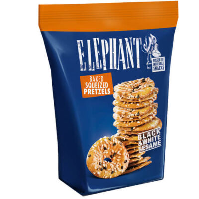 ELEPHANT MINI PRETZEL 80gr. - (ΜΑΥΡΟ ΚΑΙ ΛΕΥΚΟ ΣΟΥΣΑΜΙ)