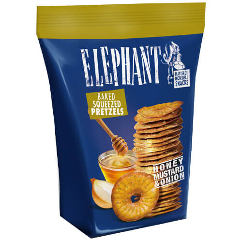 ELEPHANT MINI PRETZEL 70gr. - (ΜΕΛΙ ΚΑΙ ΜΟΥΣΤΑΡΔΑ)