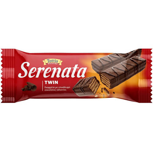 SERENATA TWIN ΓΚΟΦΡΕΤΑ (20x30gr.) - (ΣΟΚΟΛΑΤΑ ΓΑΛΑΚΤΟΣ)