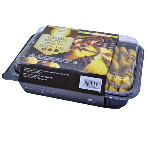 ΤΡΙΑΝΤΑΦΥΛΛΟΣ ΚΟΥΛΟΥΡΙΑ ΓΕΜΙΣΤΑ ΜΕ ΠΡΑΛΙΝΑ ΣΤΡΟΓΓΥΛΑ 400gr.