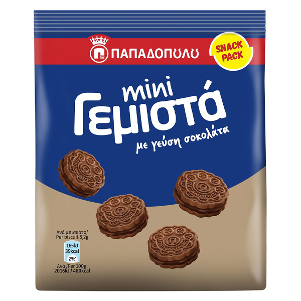 ΠΑΠΑΔΟΠΟΥΛΟΥ ΓΕΜΙΣΤΑ ΜΙΝΙ 90gr. - (ΣΟΚΟΛΑΤΑ)