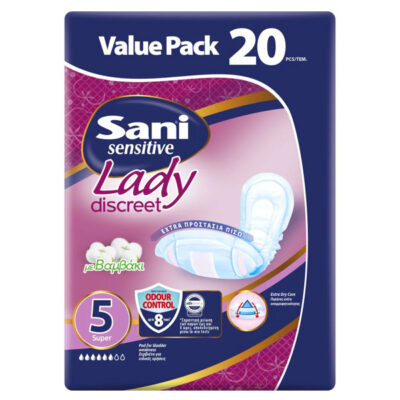 SANI LADY ΣΕΡΒΙΕΤΕΣ ΑΚΡΑΤΕΙΑΣ No5 (20τεμ.) - (SUPER)