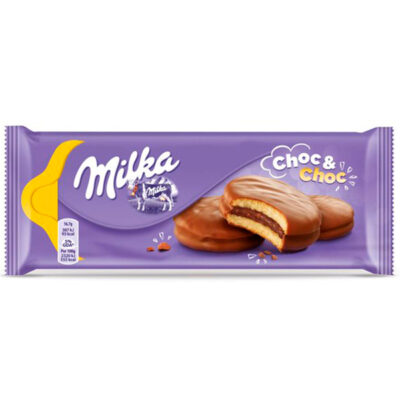MILKA ΜΠΙΣΚΟΤΑ 150gr - (CHOC ΚΑΙ CHOC)