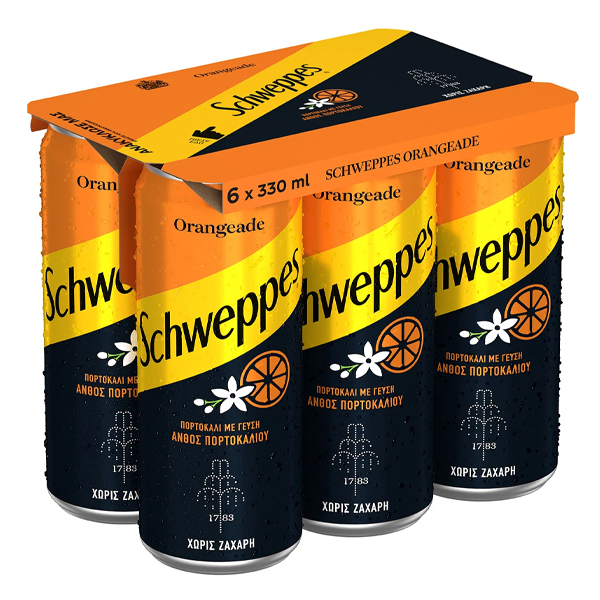 SCHWEPPES ΠΟΡΤΟΚΑΛΙ ΜΕ ΑΝΘΟΣ ΠΟΡΤΟΚΑΛΙΟΥ (6x330ml)