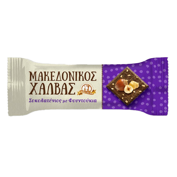 ΜΑΚΕΔΟΝΙΚΟΣ ΧΑΛΒΑΣ 16x40gr - (ΣΟΚΟΛΑΤΕΝΙΟΣ ΜΕ ΦΟΥΝΤΟΥΚΙ)