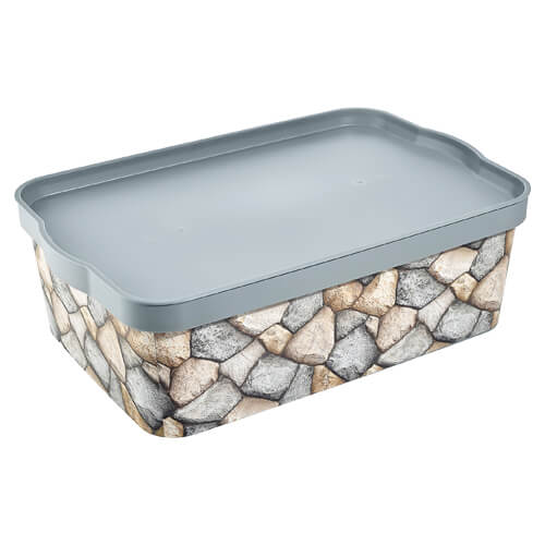 TNS ΠΛΑΣΤΙΚΟ ΚΟΥΤΙ ΑΠΟΘΗΚΕΥΣΗΣ 14lit  - (30x45x14,5cm) (TP600/FLR)