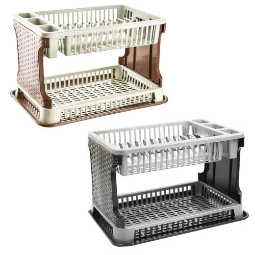 TNS ΠΙΑΤΟΘΗΚΗ ΔΥΟΡΟΦΗ RATTAN (30x44x27cm) - (2 ΧΡΩΜΑΤΑ) (TP7071)