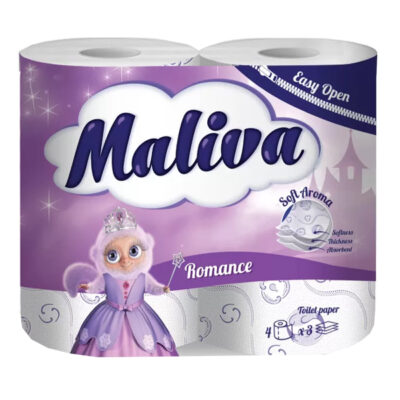 MALIVA ΧΑΡΤΙ ΥΓΕΙΑΣ  4 ΡΟΛΑ 3Φ - (ROMANCE)