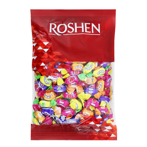 ROSHEN YUMMI'S ΚΑΡΑΜΕΛΕΣ 1kg - (ΜΕ ΦΡΟΥΤΑ)