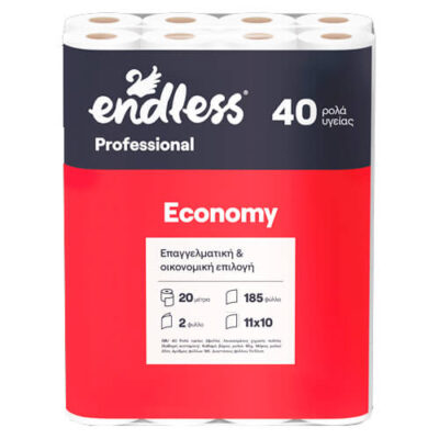 ENDLESS ΧΑΡΤΙ ΥΓΕΙΑΣ ECONOMY 2ply - (67gr. x 40 ΡΟΛΛA)