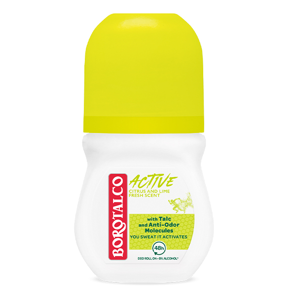 BOROTALCO DEO ROLL-ΟΝ 50ml - (ACTIVE CITRUS & LIME FRESH)