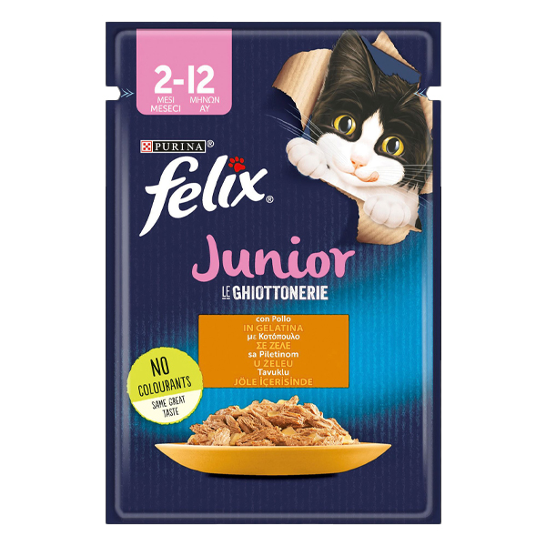 FELIX LE CHIOTTONERIE ΓΑΤΟΤΡΟΦΗ 85gr. - (ΚΟΤΟΠΟΥΛΟ ΣΕ ΖΕΛΕ) (JUNIOR)