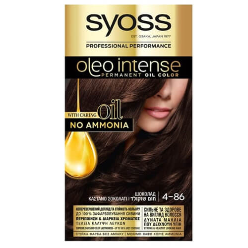 SYOSS ΒΑΦΗ ΜΑΛΛΙΩΝ OLEO - (Ν4-86) (ΚΑΣΤΑΝΟ ΣΟΚΟΛΑΤΙ)