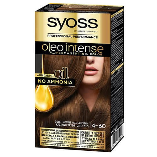 SYOSS ΒΑΦΗ ΜΑΛΛΙΩΝ OLEO - (Ν4-60) (ΚΑΣΤΑΝΟ ΧΡΥΣΟ)