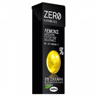 ZERO ΚΑΡΑΜΕΛΕΣ (32gr.x12τεμ.) - (ΛΕΜΟΝΙ)