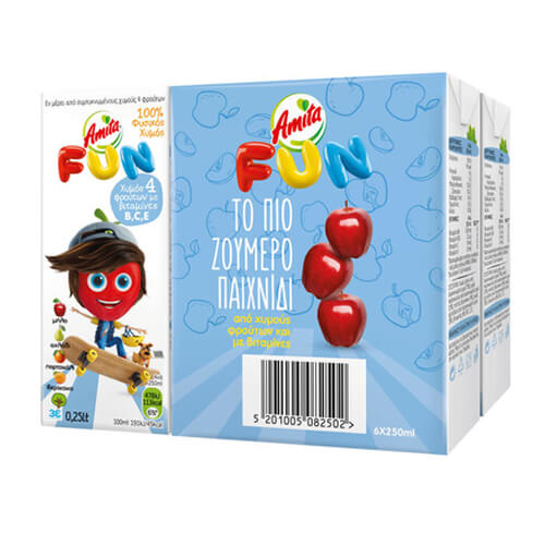 AMITA FUN (6x250ml) - (ΜΠΛΕ)