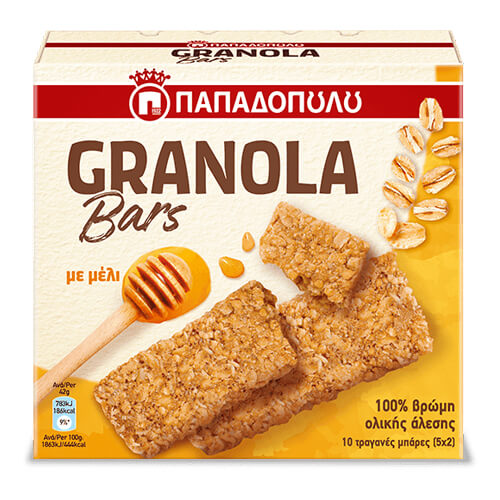 ΠΑΠΑΔΟΠΟΥΛΟΥ GRANOLA BARS (5x42gr.) - (ΜΕΛΙ)