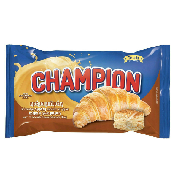 TOTTIS CHAMPION ΚΡΟΥΑΣΑΝ 70gr. - (ΚΡΕΜΑ ΜΙΛΦΕΙΓ)