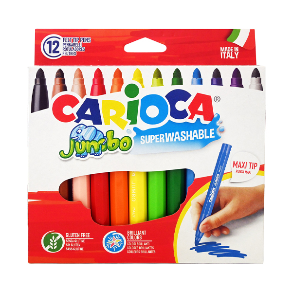 CARIOCA ΜΑΡΚΑΔΟΡΟΙ (12τεμ.) - (JUMBO) (23052)