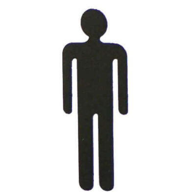 ΣΗΜΑ ΜΑΥΡΟ (7,5x16cm) - (ΑΝΔΡΑΣ) (400418)