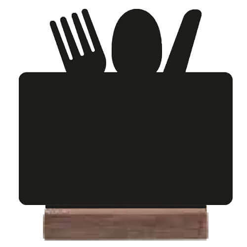 ΕΠΙΤΡΑΠΕΖΙΟ ΠΙΝΑΚΑΚΙ ΜΕ ΒΑΣΗ (12x12cm) - (ΜΕΝΟΥ) (600555)