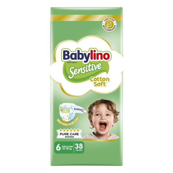 BABYLINO ΠΑΝΕΣ SENSITIVE No6 (38τεμ.) (13-18kg)